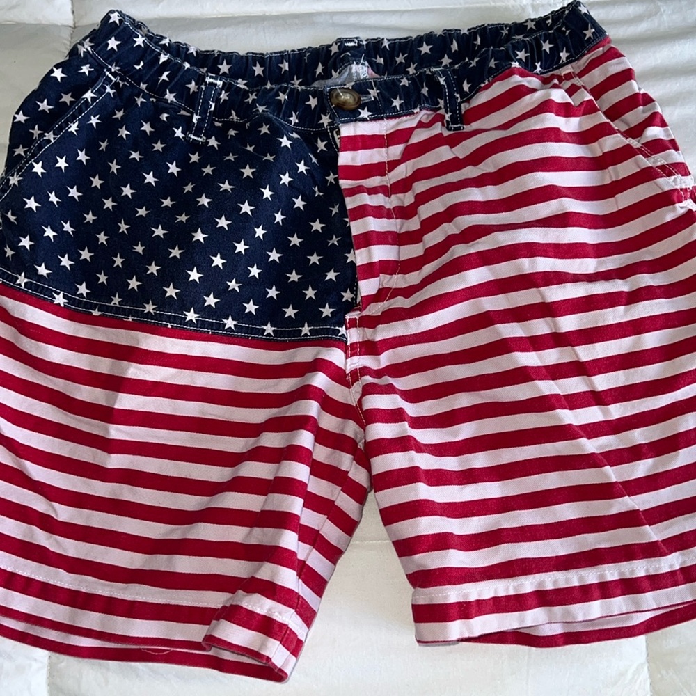 Patriotic shorts- worn but in good shape!
